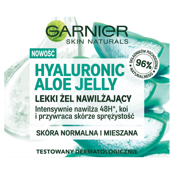 Garnier Hyaluronic Aloe Jelly Lekki żel nawilżający na dzień  50 ml