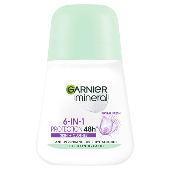 Garnier Mineral 6-in1 Protection Floral Fresh Antiperspirant 50 ml