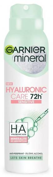 Garnier Mineral Dezodorant w sprayu 72H Hyaluronic Care - Sensitive 150ml