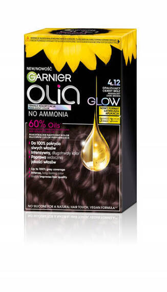 Garnier Olia Hair Color 4.12 Irisdescent Dark Brown