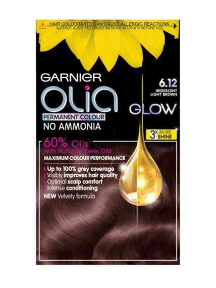 Garnier Olia Hair Color 6.12 Iridescent Light Brown