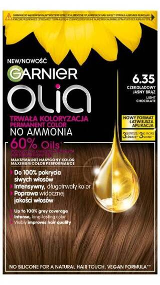 Garnier Olia Hair Color 6.35 Light Chocolate