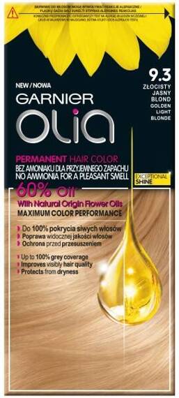 Garnier Olia Hair colour 9.3 Golden Light Blonde