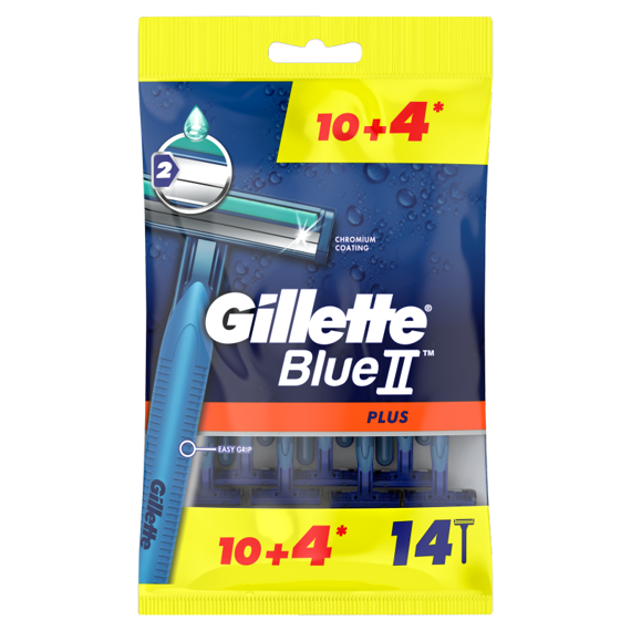 Gillette Blue II Plus Disposable razors 14 pieces