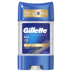 Gillette Clear Gel Champion Gold Antiperspirant and Deodorant for Men 70 ml