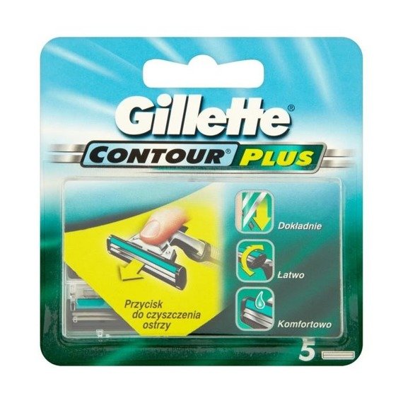 Gillette Contour Plus razor cartridges to 5 pieces