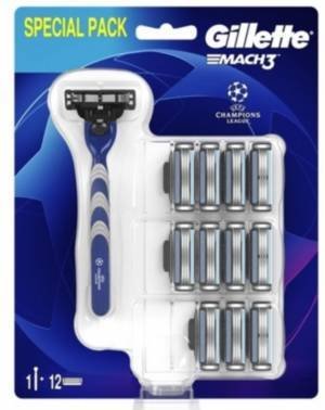 Gillette Mach3 Maszynka do golenia dla mężczyzn + 11 Ostrzy Wymiennych