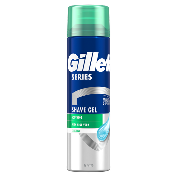 Gillette Series Soothing Shaving Gel with Aloe, 200 ml