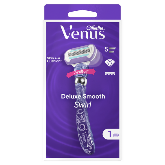 Gillette Venus Deluxe Smooth Swirl Razor - 1 Blade