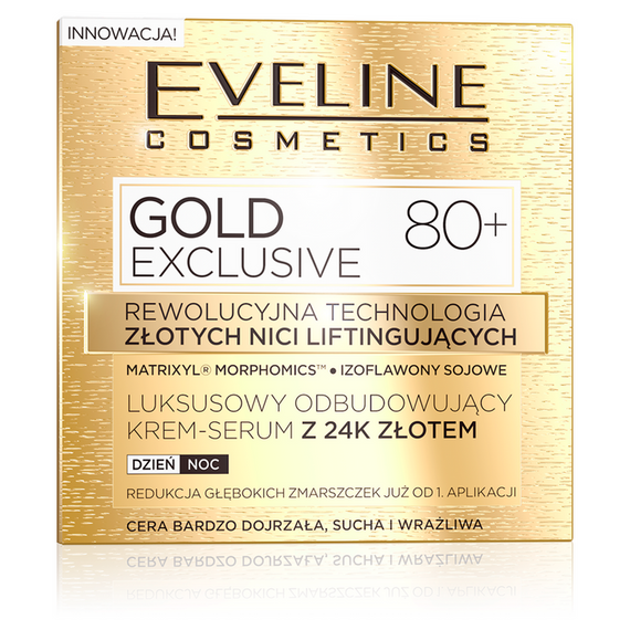 Gold Exclusive Luxurious rebuilding cream-serum with 24K gold 80+ day/night