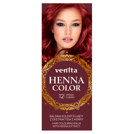 HAIR COLOURING BALM WITH HENNA EXTRACT CHERRY NO. 12