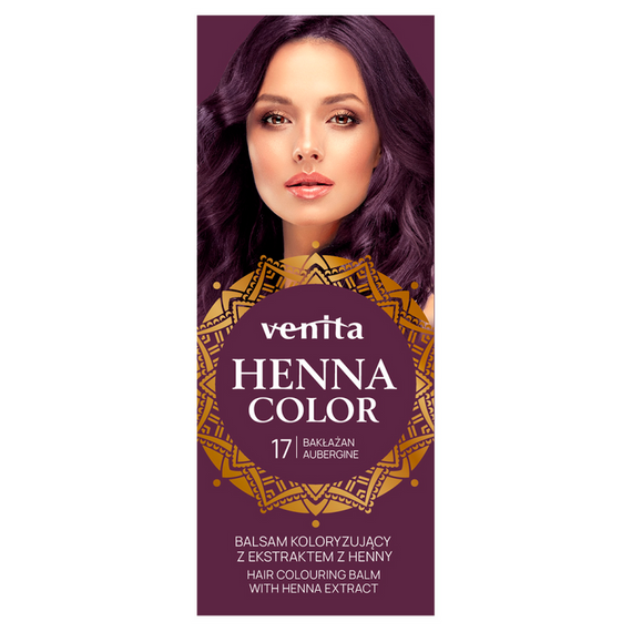 HAIR COLOURING BALM WITH HENNA EXTRACT EGGPLANT NO. 17