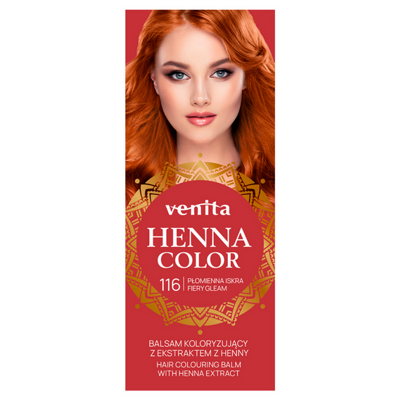 HAIR COLOURING BALM WITH HENNA EXTRACT FIRE SPARK NO. 116