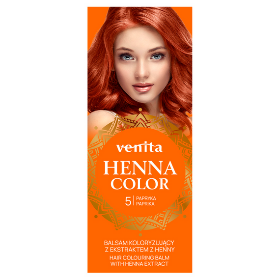 HAIR COLOURING BALM WITH HENNA EXTRACT PEPPER NO. 5