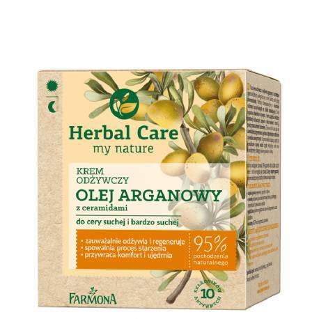 HERBAL CARE Krem odżywczy OLEJ ARGANOWY z ceramidami 50ml