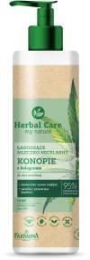 HERBAL CARE Łagodzące mleczko micelarne KONOPIE z kolagenem, 400ml