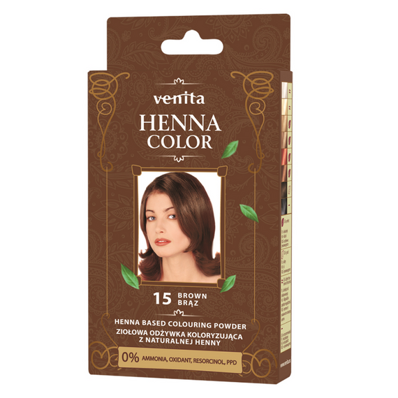 HERBAL COLOURING CONDITIONER WITH NATURAL HENNA BROWN NO. 15