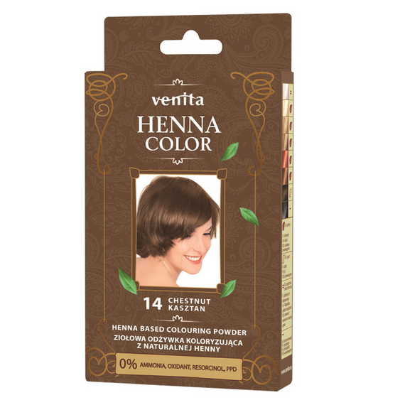 HERBAL COLOURING CONDITIONER WITH NATURAL HENNA CHESTNUT NO. 14