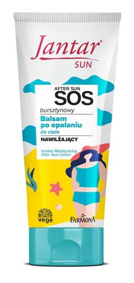 JANTAR SUN bursztynowy nawilżający balsam po opalaniu family, 200 ML