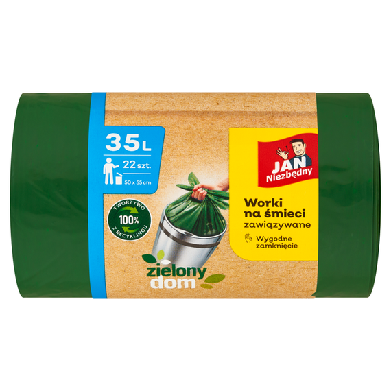 Jan Niezbędny Green house Garbage bags tied 35 l 22 pieces