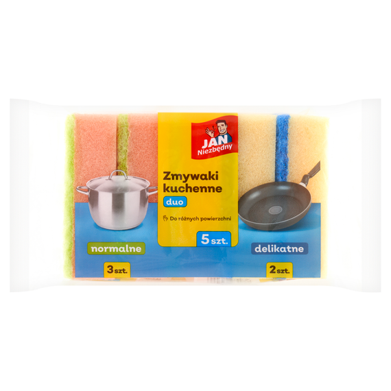 Jan Niezbędny Kitchen Scouring Pads Duo 5 Pieces