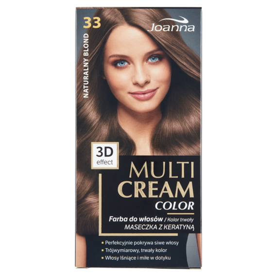 Joanna Multi Cream Color Farba do włosów naturalny blond 33