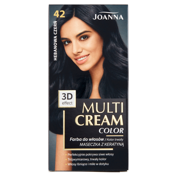 Joanna Multi Cream Color Hair Dye Ebony Black 42