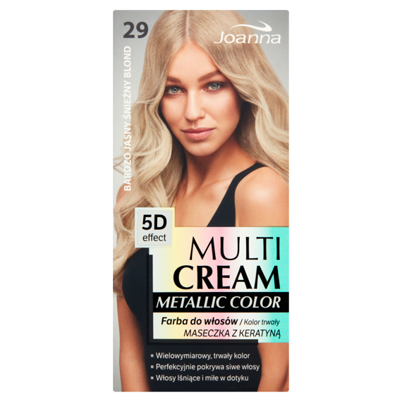 Joanna Multi Cream Metallic Color Farba do włosów bardzo jasny śnieżny blond 29