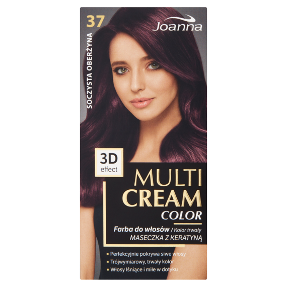 Joanna Multi Cream color dye hair 37 Juicy eggplant ...