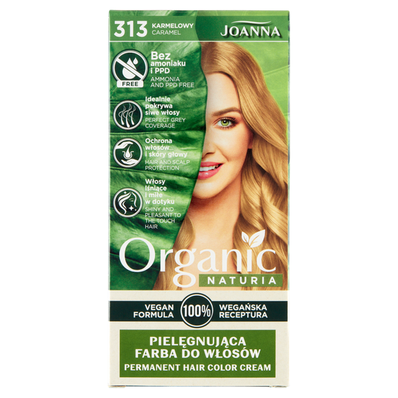 Joanna Naturia Organic Nourishing Hair Dye Caramel 313