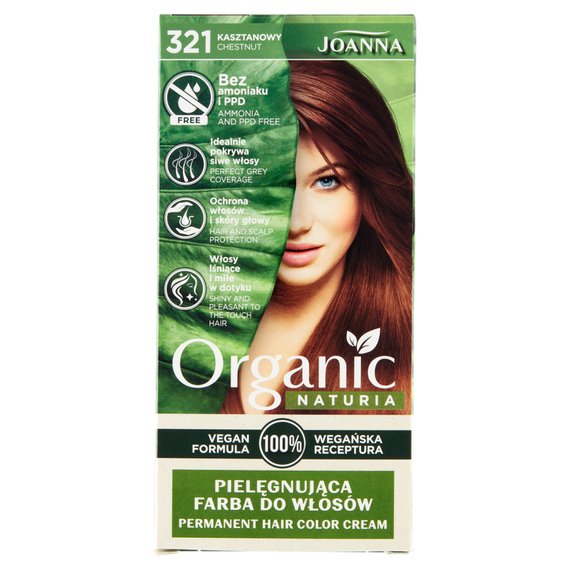 Joanna Naturia Organic Nourishing Hair Dye Chestnut 321