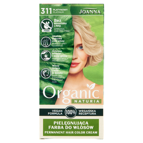 Joanna Naturia Organic Nourishing Hair Dye Platinum 311