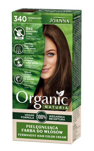 Joanna Naturia Organic hair dye 340 Tea