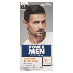 Joanna Power Men Color Cream Farba 02 Dark Brown