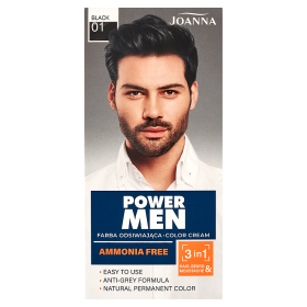 Joanna Power Men Color Cream Farba odsiwiająca 01 Black