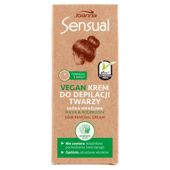 Joanna Sensual Vegan Krem do depilacji twarzy 20 g