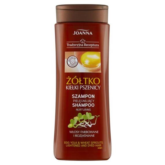 Joanna Tradycyjna Receptura Nourishing Shampoo egg yolk wheat germ 300 ml