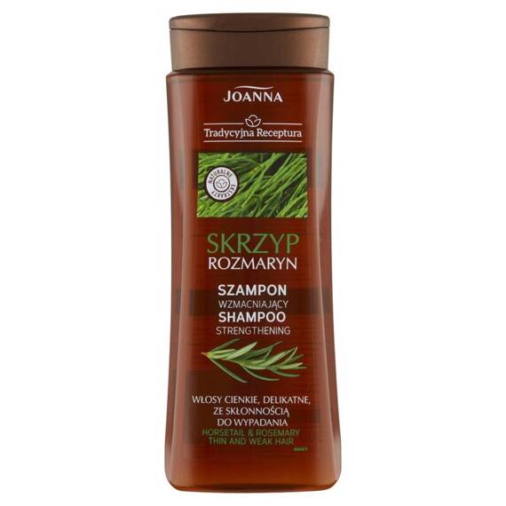 Joanna Tradycyjna Receptura (Traditional Recipe) Strengthening Shampoo Horsetail Rosemary 300 m