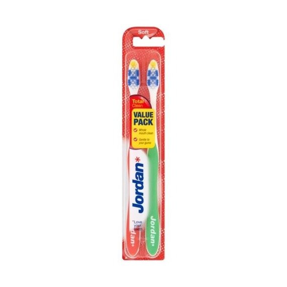 Jordan Total Clean Toothbrush Soft 2 pieces