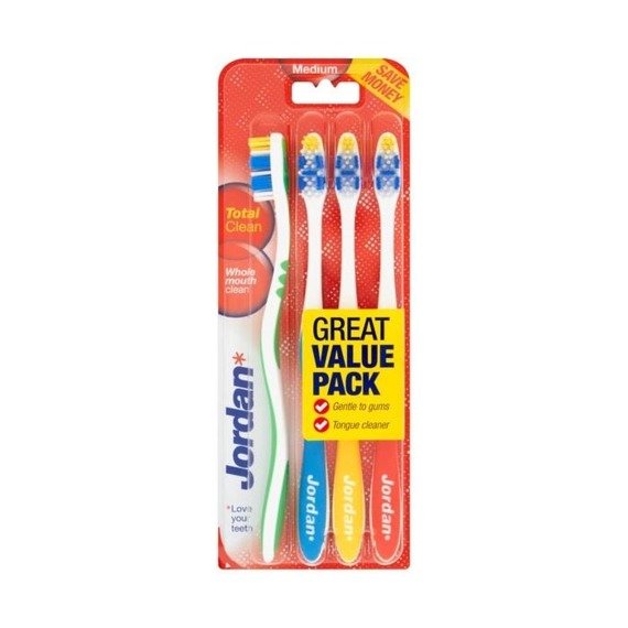 Jordan Total Clean Toothbrush average 4 pieces