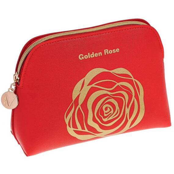 KOSMETYCZKA GOLDEN ROSE POLOKRAGLA CZERWONA 415040