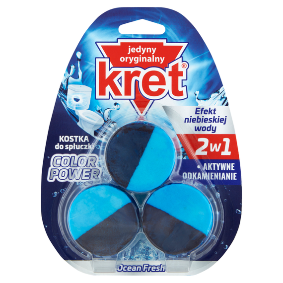 Kret Color Power Ocean Fresh Flush Block 150 g (3 x 50 g)