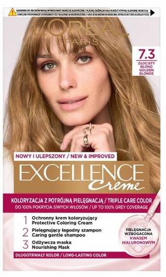 L'Oreal Excellence Creme 7.3 Golden Blonde Hair Dye