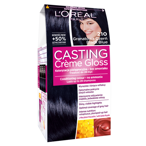 L'Oreal Paris Casting Creme Gloss Hair Dye 210 Navy Black