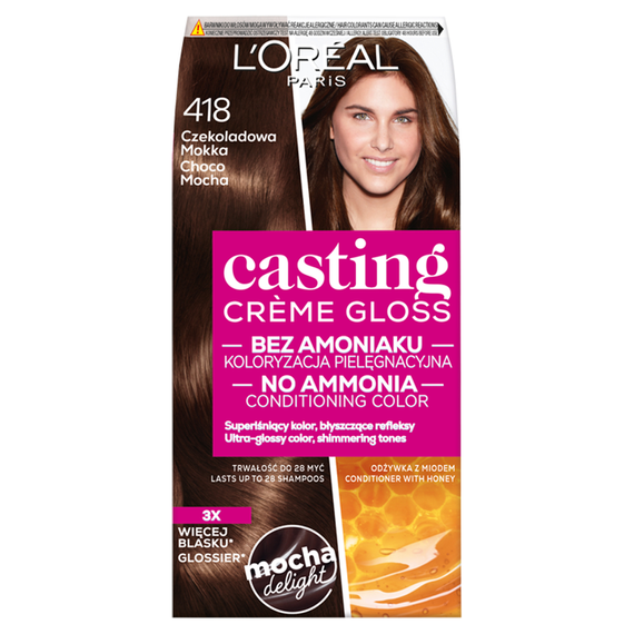 L'Oréal Paris Casting Crème Gloss Hair Dye 418 Chocolate Mocha