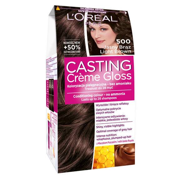 L'Oreal Paris Casting Creme Gloss Hair Dye 500 Light Brown