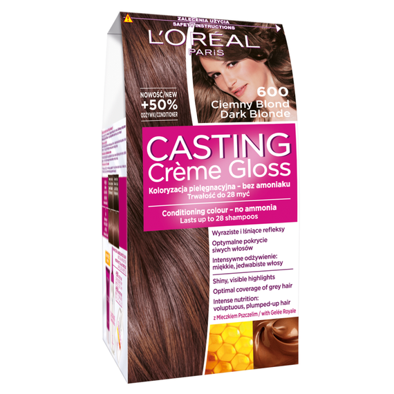 L'Oreal Paris Casting Creme Gloss Hair Dye 600 Dark Blonde