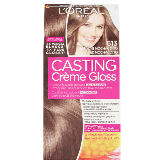 L'Oreal Paris Casting Creme Gloss Hair Dye 613 Frosty Mochaccino