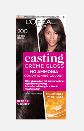 L'Oréal Paris Casting Crème Gloss Semi Permanent Hair Dye 200 Ebony Black