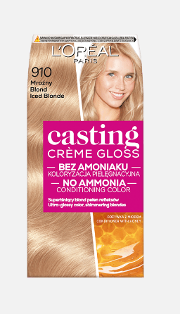 L'Oreal Paris Casting Crème Gloss Semi Permanent Hair Dye 910 Iced Blonde 